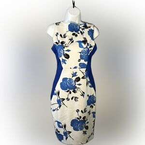 Blue floral Mini dress